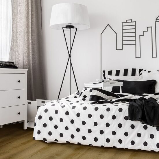 Kvartsvinylgolv SPC Akra 1406 / 5 mm / klass 34 / klick (~310 SEK/m²)